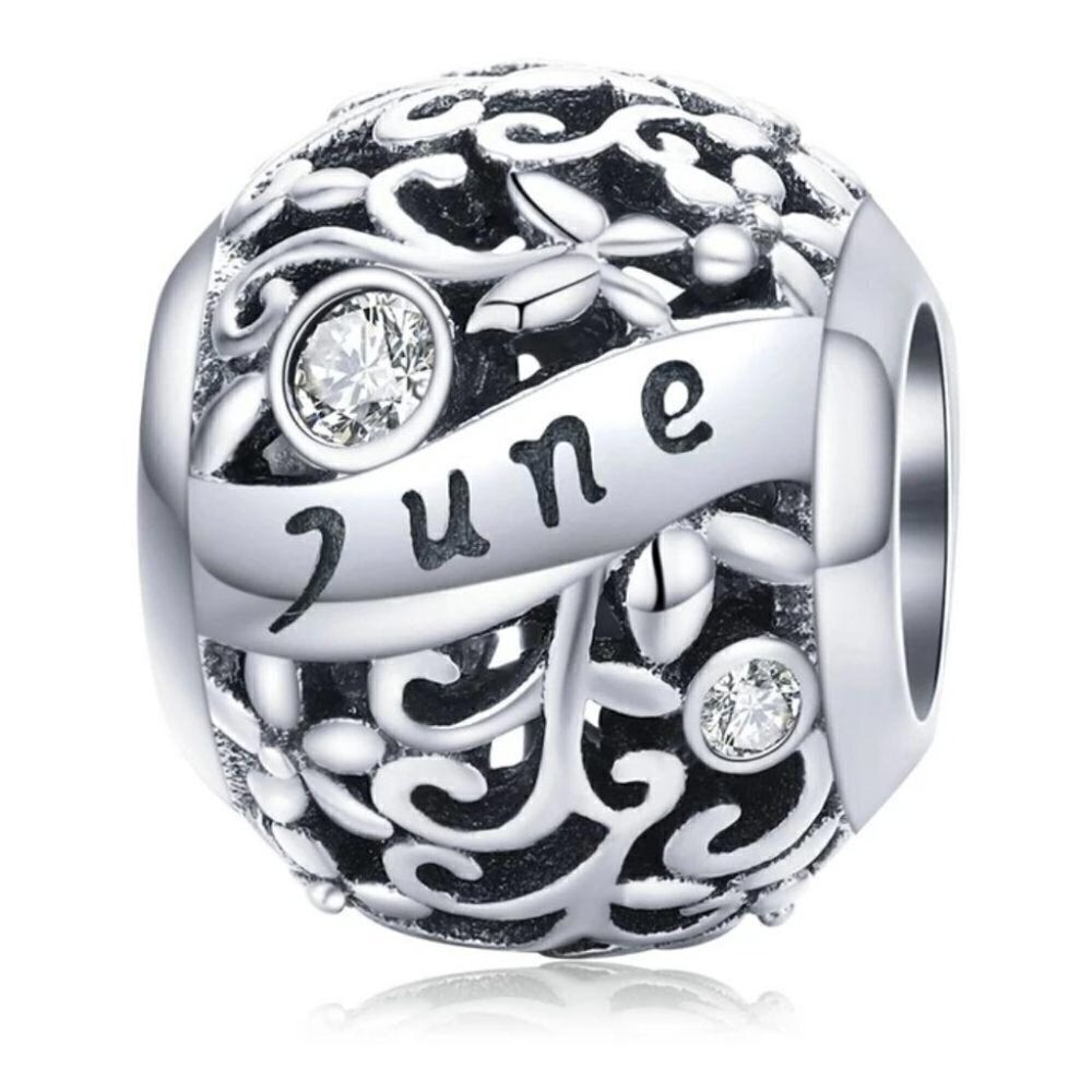 925 Silver June Birthstone Charm